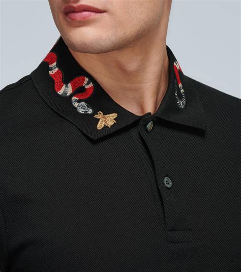 gucci snake collar shirt|Gucci shirt with snake.